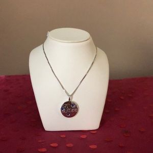18 inch Sterling silver necklace & pendant